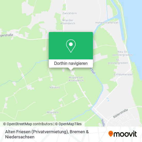 Alten Friesen (Privatvermietung) Karte