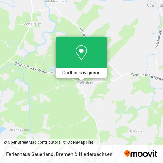Ferienhaus Sauerland Karte