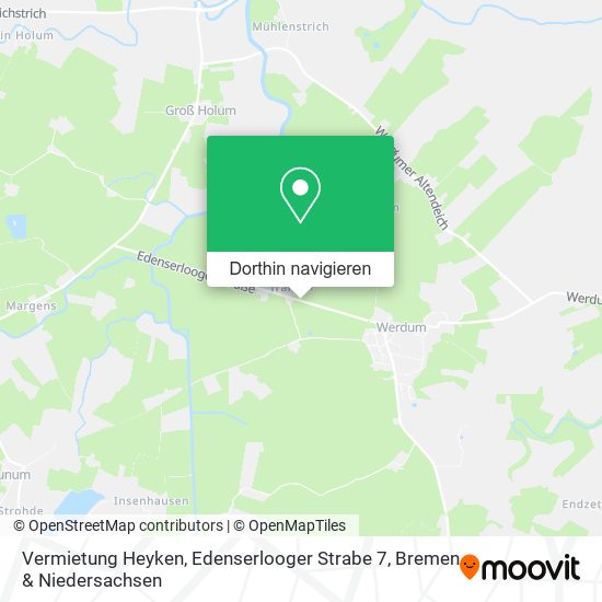 Vermietung Heyken, Edenserlooger Strabe 7 Karte