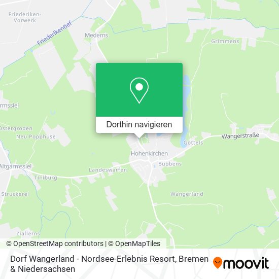 Dorf Wangerland - Nordsee-Erlebnis Resort Karte