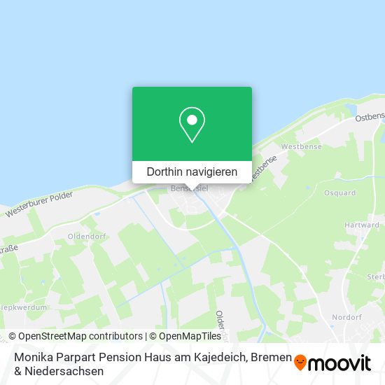 Monika Parpart Pension Haus am Kajedeich Karte
