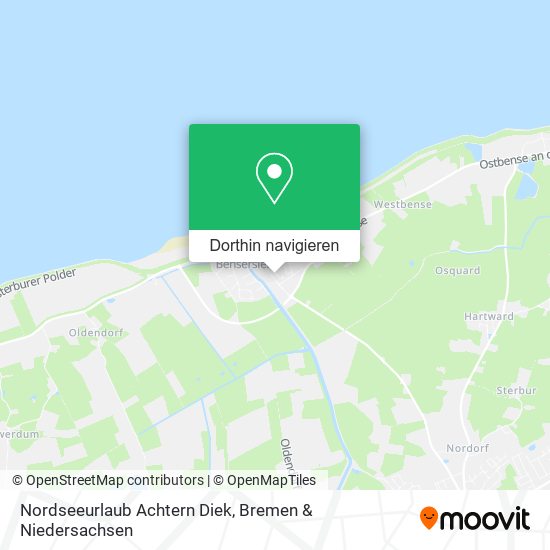 Nordseeurlaub Achtern Diek Karte
