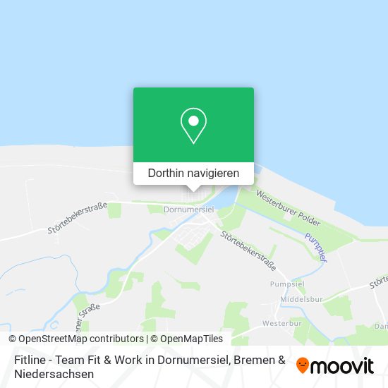 Fitline - Team Fit & Work in Dornumersiel Karte