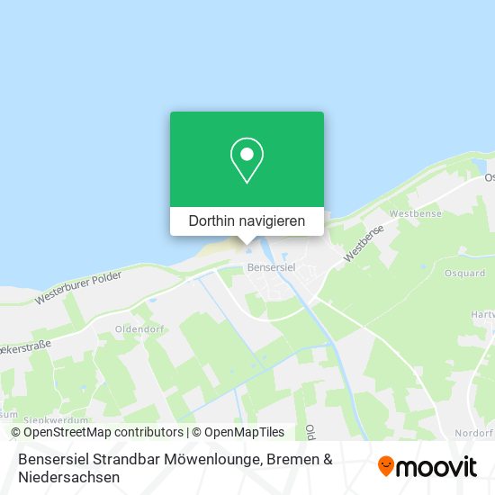 Bensersiel Strandbar Möwenlounge Karte