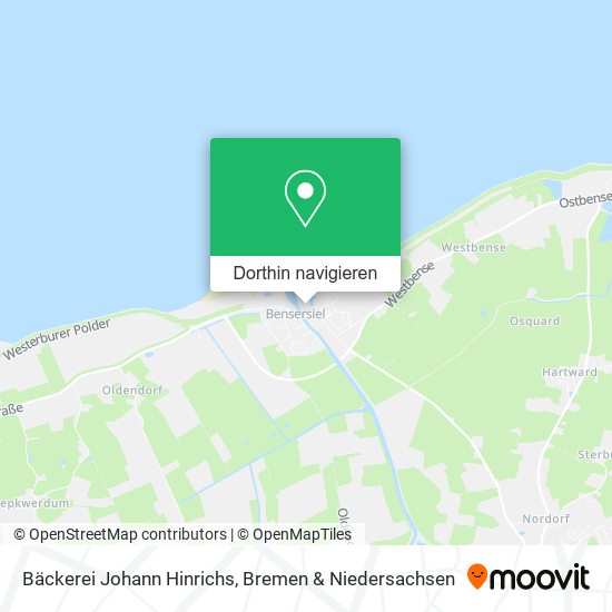 Bäckerei Johann Hinrichs Karte