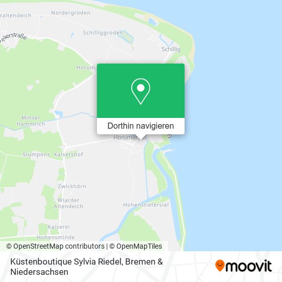 Küstenboutique Sylvia Riedel Karte