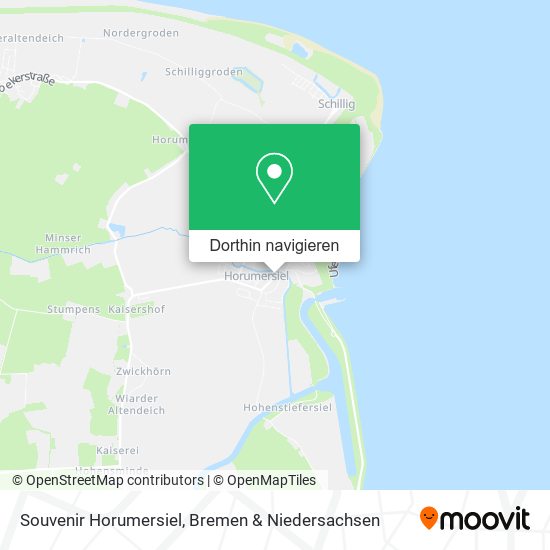 Souvenir Horumersiel Karte