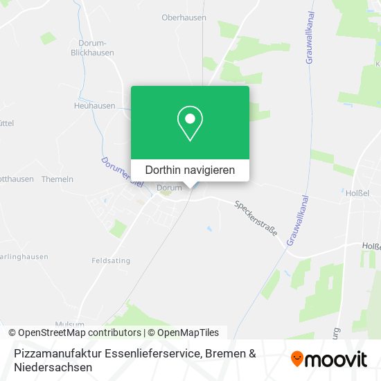 Pizzamanufaktur Essenlieferservice Karte