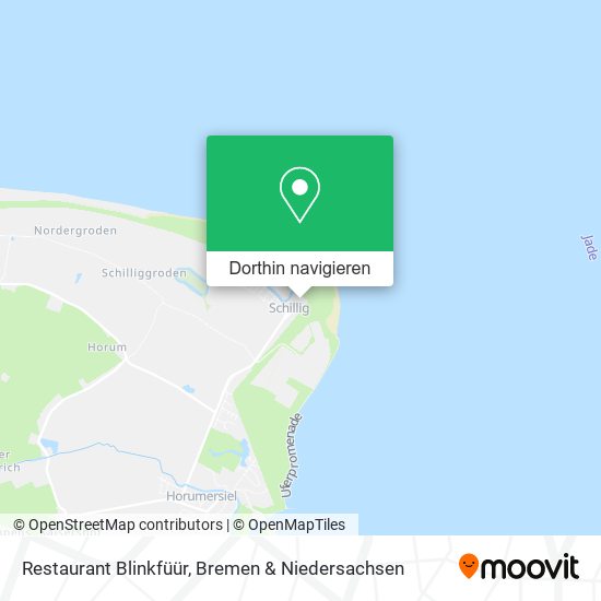 Restaurant Blinkfüür Karte
