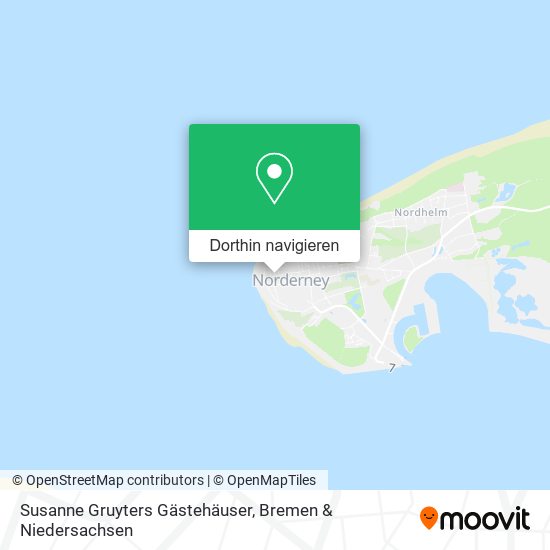Susanne Gruyters Gästehäuser Karte
