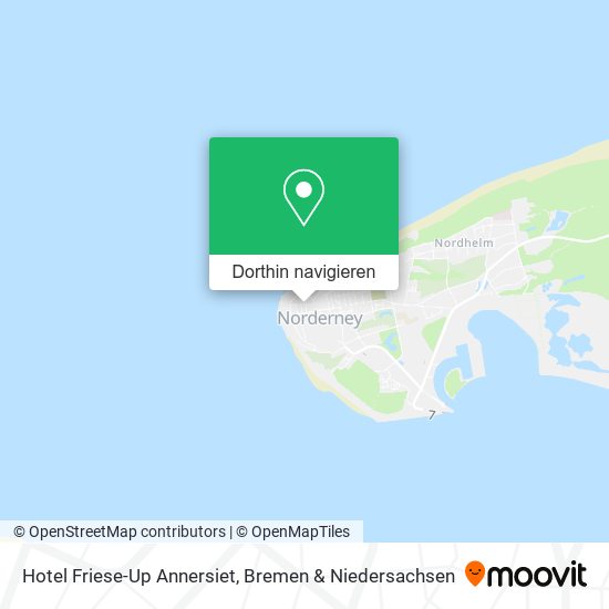 Hotel Friese-Up Annersiet Karte