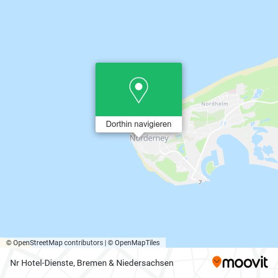 Nr Hotel-Dienste Karte