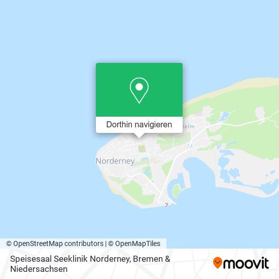 Speisesaal Seeklinik Norderney Karte