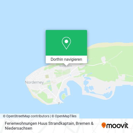 Ferienwohnungen Huus Strandkaptain Karte
