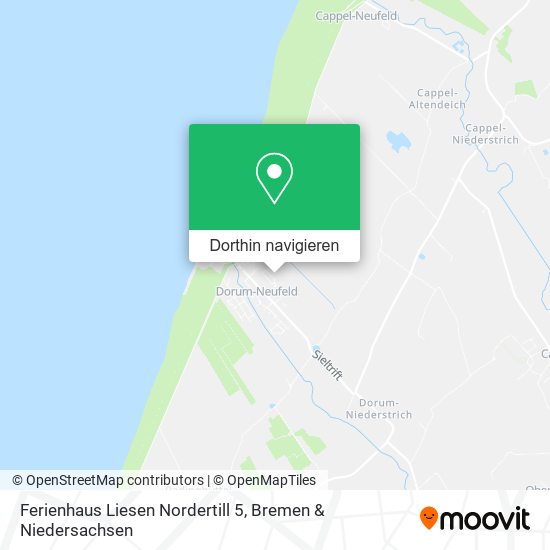 Ferienhaus Liesen Nordertill 5 Karte