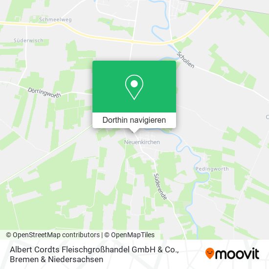 Albert Cordts Fleischgroßhandel GmbH & Co. Karte