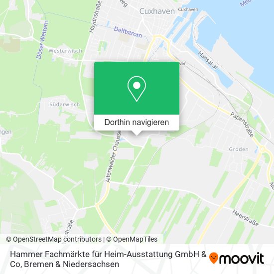 Hammer Fachmärkte für Heim-Ausstattung GmbH & Co Karte