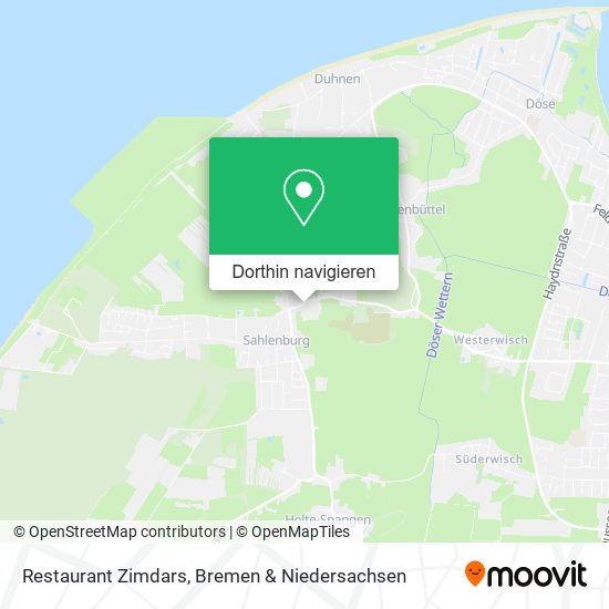 Restaurant Zimdars Karte