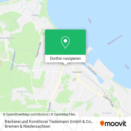 Bäckerei und Konditorei Tiedemann GmbH & Co. Karte