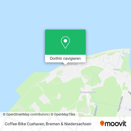 Coffee-Bike Cuxhaven Karte
