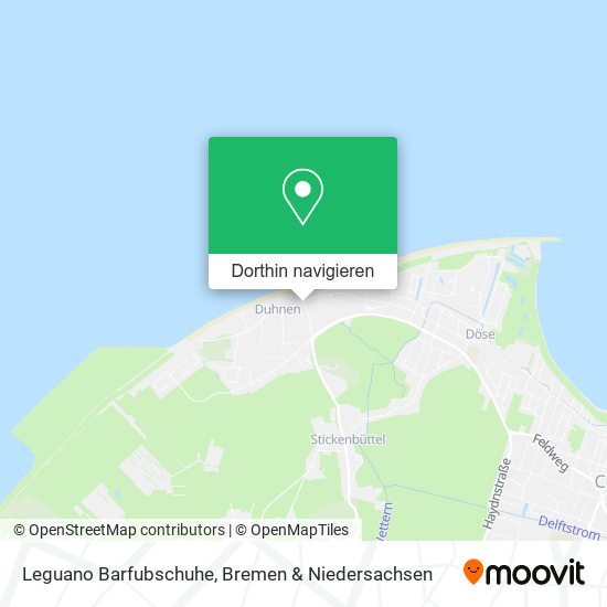 Leguano Barfubschuhe Karte