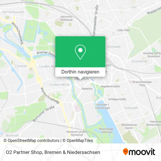 O2 Partner Shop Karte