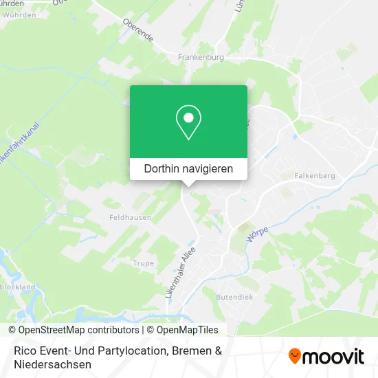 Rico Event- Und Partylocation Karte