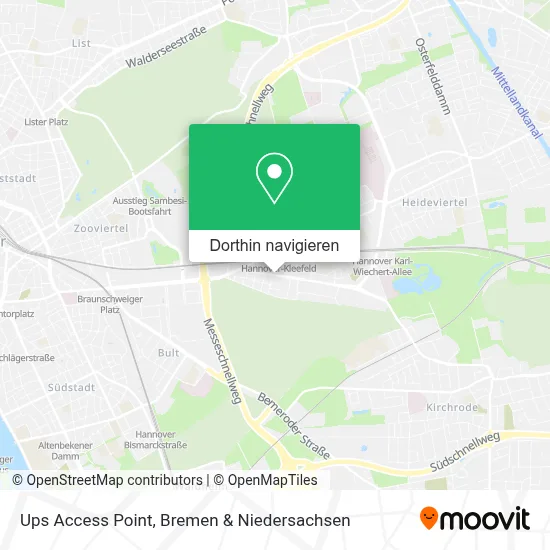 Ups Access Point Karte
