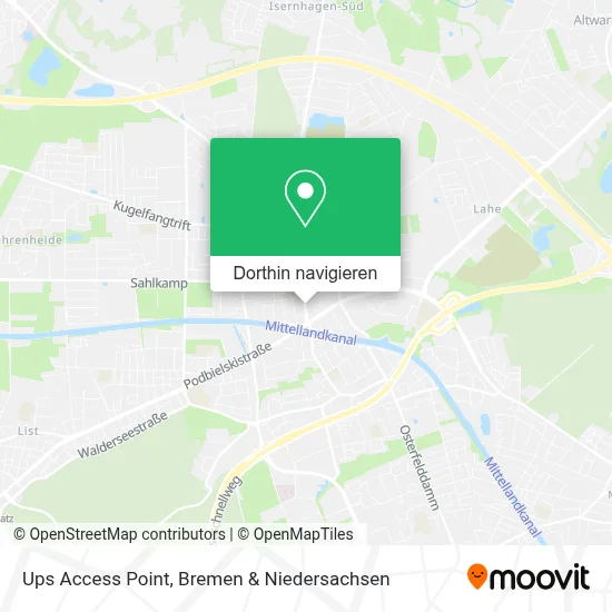 Ups Access Point Karte