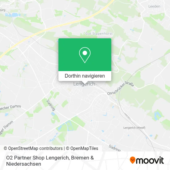 O2 Partner Shop Lengerich Karte