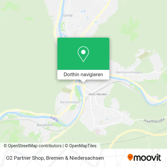 O2 Partner Shop Karte