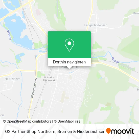 O2 Partner Shop Northeim Karte