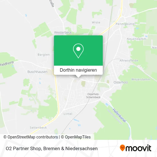 O2 Partner Shop Karte