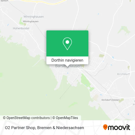 O2 Partner Shop Karte