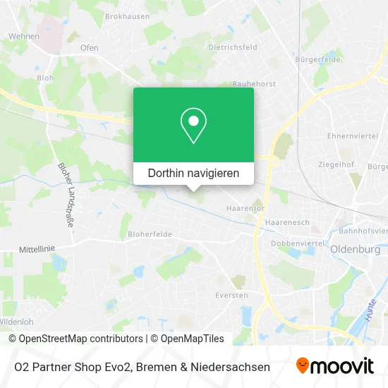 O2 Partner Shop Evo2 Karte