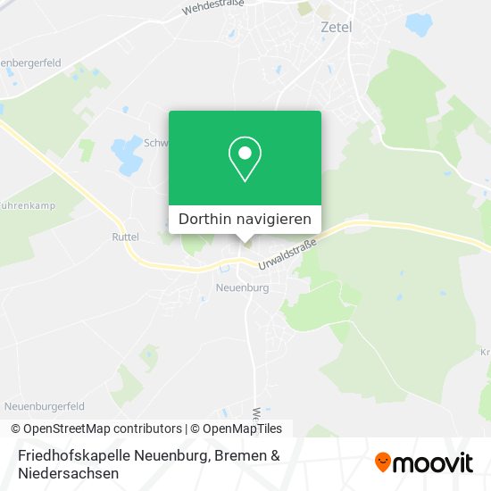 Friedhofskapelle Neuenburg Karte