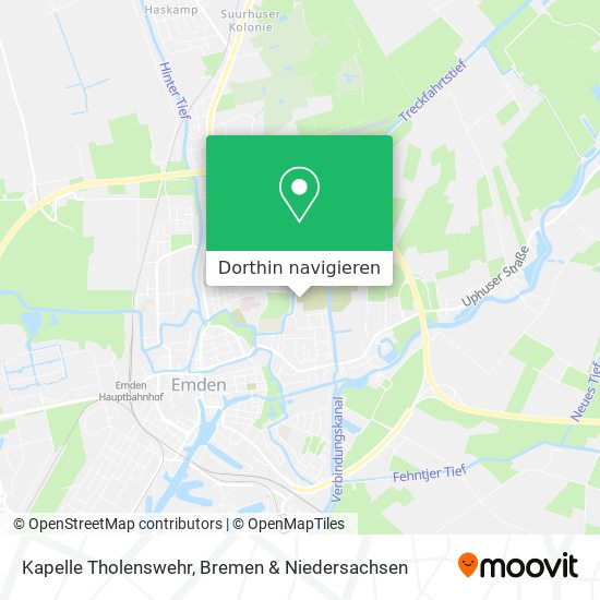 Kapelle Tholenswehr Karte