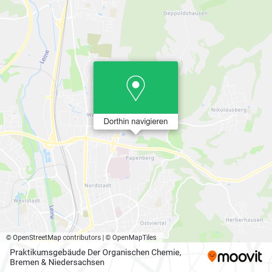 Praktikumsgebäude Der Organischen Chemie Karte