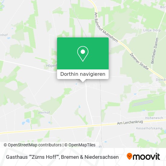 Gasthaus ""Zürns Hoff"" Karte