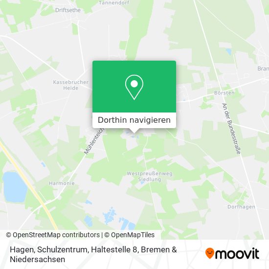 Hagen, Schulzentrum, Haltestelle 8 Karte