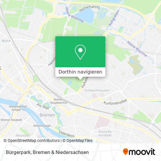 Bürgerpark Karte