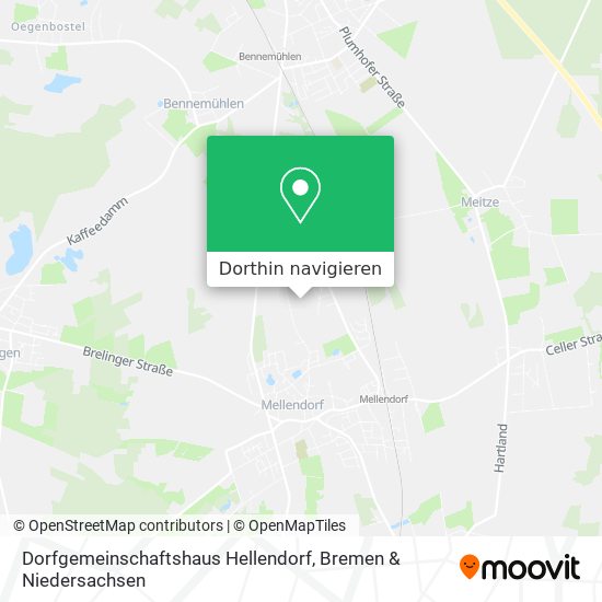 Dorfgemeinschaftshaus Hellendorf Karte