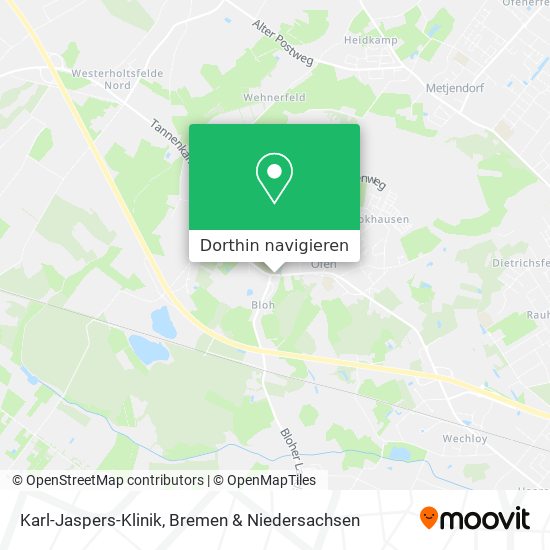 Karl-Jaspers-Klinik Karte