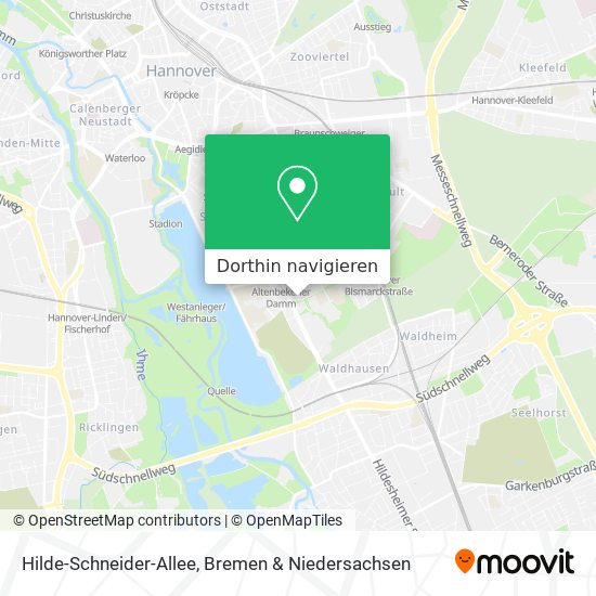 Hilde-Schneider-Allee Karte