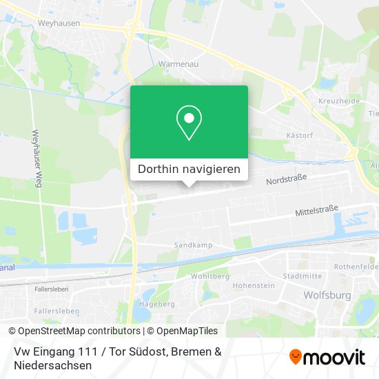 Vw Eingang 111 / Tor Südost Karte