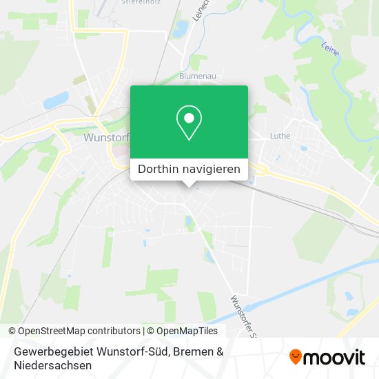 Gewerbegebiet Wunstorf-Süd Karte