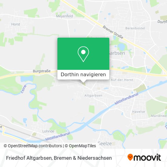 Friedhof Altgarbsen Karte