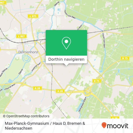 Max-Planck-Gymnasium / Haus D Karte