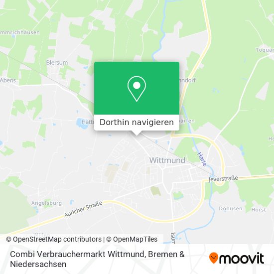 Combi Verbrauchermarkt Wittmund Karte