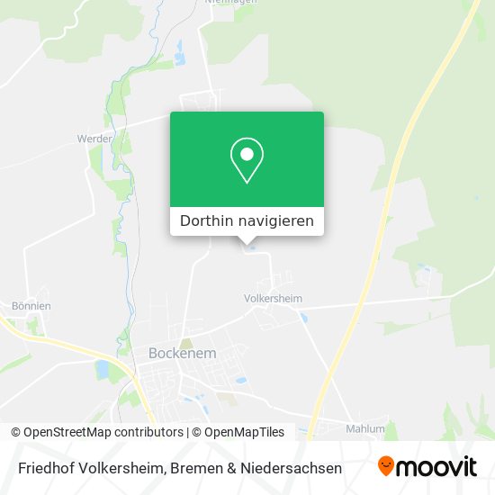 Friedhof Volkersheim Karte